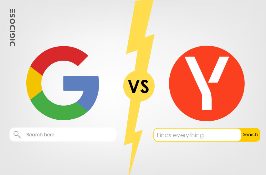 الاختلافات بين يانديكس Yandex وجوجل Google 