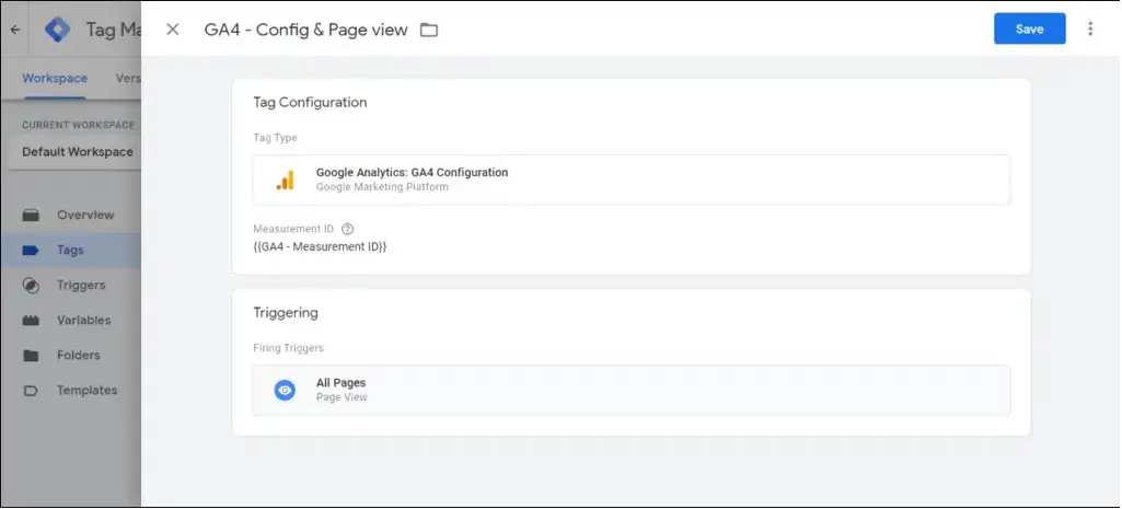 خطوات إضافة جوجل اناليتكس 4 إلى جوجل تاغ مانجر